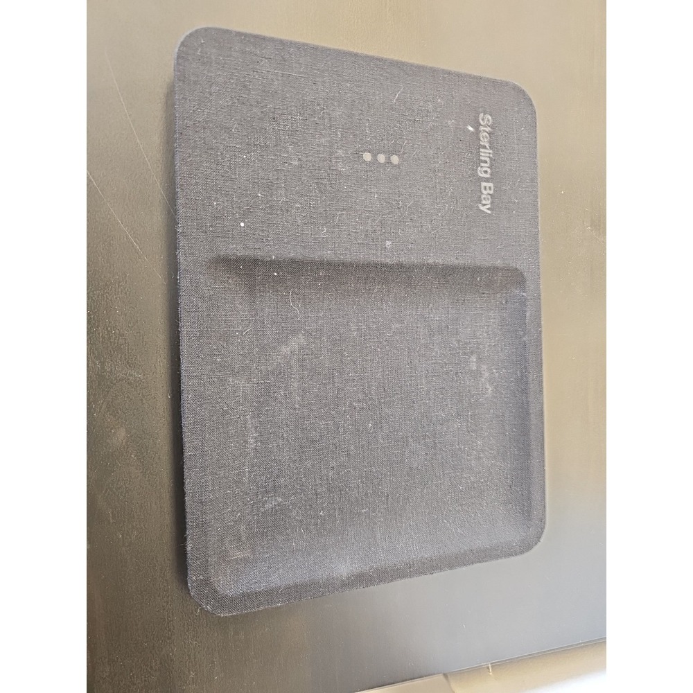 Courant Catch 3 Classics Tray Wireless‎ Charger Matte Black Linen Missing Cord